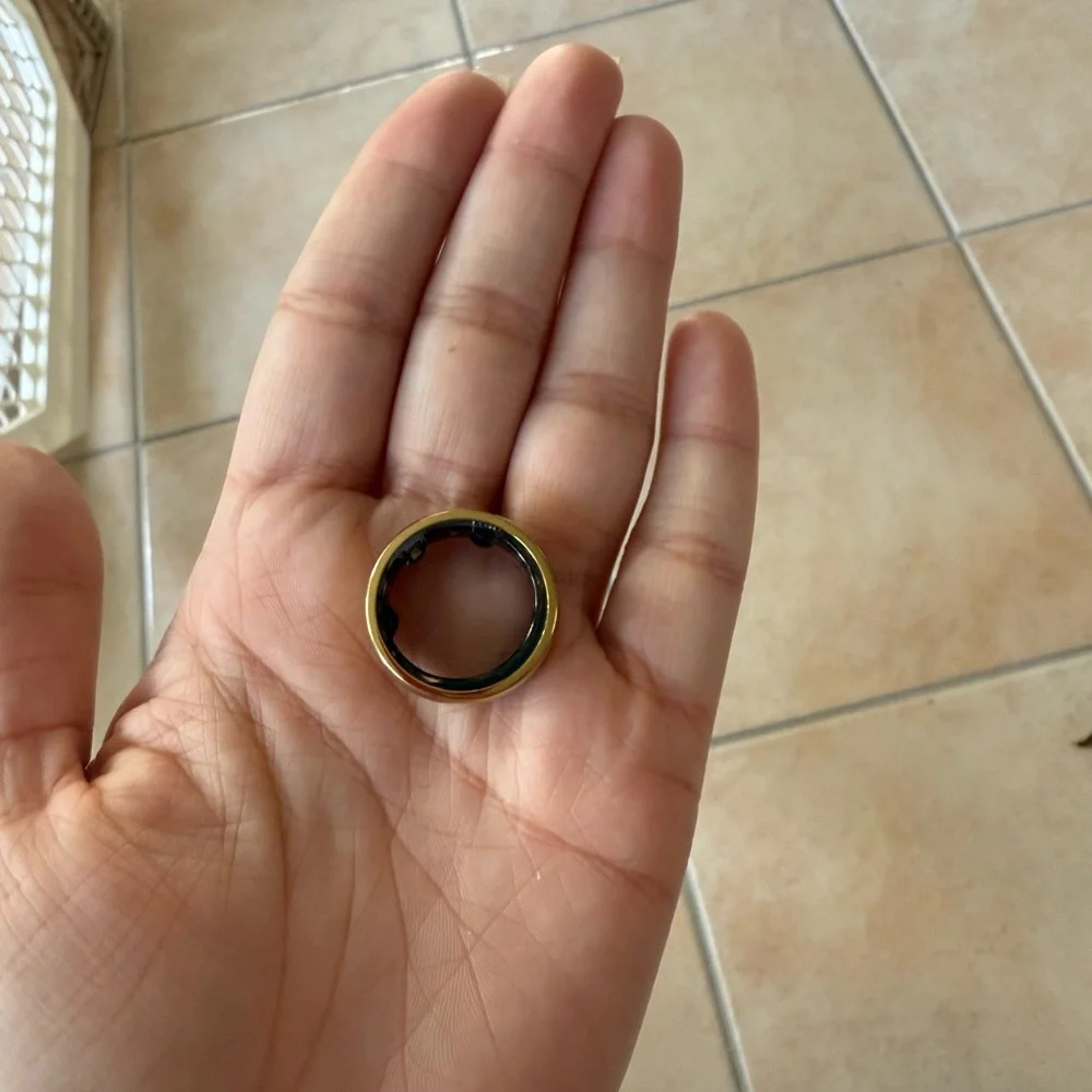 Oura 3 Gold Smart Ring  - lightly used